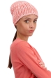 Cachemire accessoires bonnets tchoopy natural ecru rose pale peach 26 x 23 cm