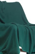 Cachemire accessoires couvertures plaids toodoo plain l 220 x 220 vert foret 220x220cm