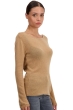 Cachemire pull femme col rond caleen camel 4xl
