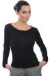 Cachemire pull femme col rond caleen noir l
