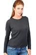 Cachemire pull femme col rond line anthracite l