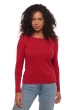 Cachemire pull femme col rond solange rouge velours 4xl