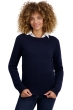 Cachemire pull femme col rond tyrol marine fonce l