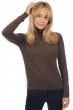 Cachemire pull femme col roule jade marron chine s