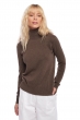 Cachemire pull femme col roule lili marron chine xs