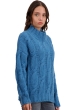 Cachemire pull femme col roule twiggy manor blue l