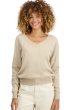 Cachemire pull femme col v tornade natural winter dawn s