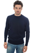 Cachemire pull homme col rond nestor 4f marine fonce xl