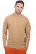 Cachemire pull homme col rond nestor camel 4xl