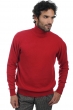 Cachemire pull homme col roule edgar 4f rouge velours 2xl