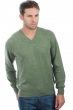 Cachemire pull homme col v gaspard vert chine xl