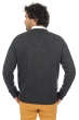 Cachemire pull homme col v hippolyte 4f anthracite chine l