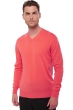 Cachemire pull homme col v hippolyte corail lumineux m