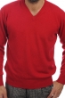 Cachemire pull homme col v hippolyte rouge velours 2xl