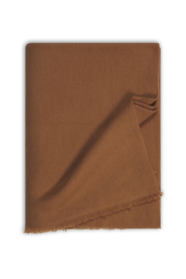 Cachemire accessoires couvertures plaids toodoo plain l 220 x 220 camel desert 220x220cm