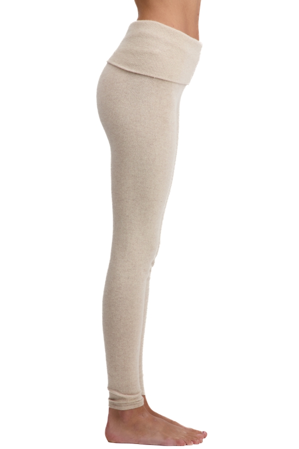 Cachemire pantalon legging femme shirley natural beige 4xl