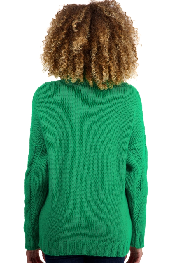 Cachemire pull femme col roule twiggy new green s