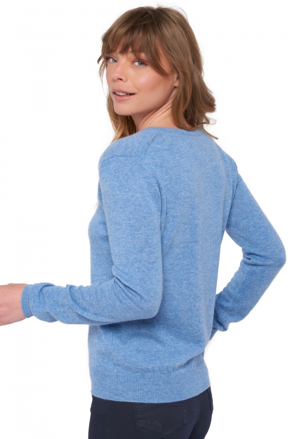 Cachemire pull femme col v faustine mirage xl
