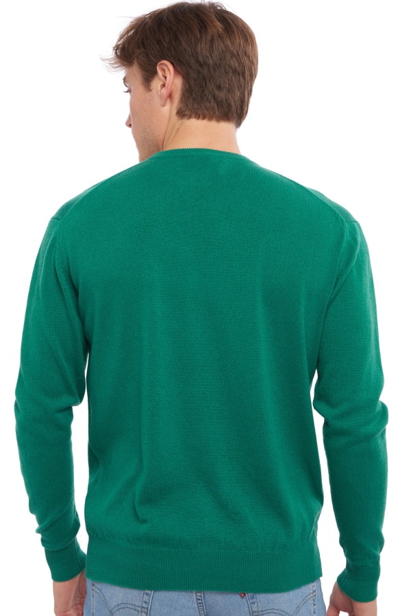 Cachemire pull homme col rond nestor vert anglais l