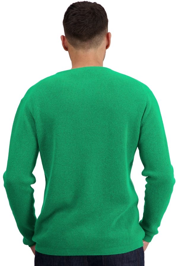 Cachemire pull homme col rond taima new green xs