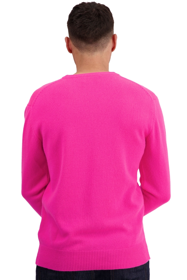 Cachemire pull homme col v hippolyte 4f dayglo xl