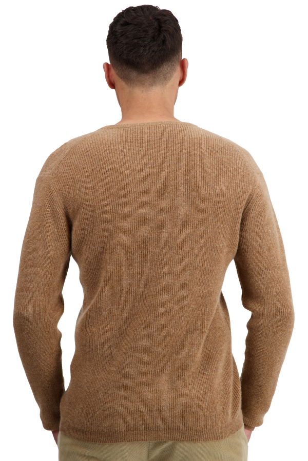 Cachemire pull homme col v tyme camel chine m
