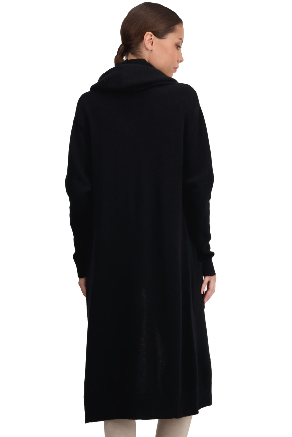 Cachemire robe manteau femme thonon noir s