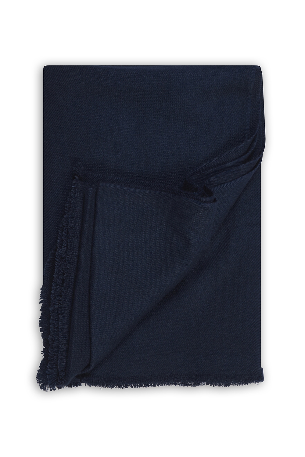 Cachemire accessoires couvertures plaids toodoo plain l 220 x 220 bleu marine 220x220cm