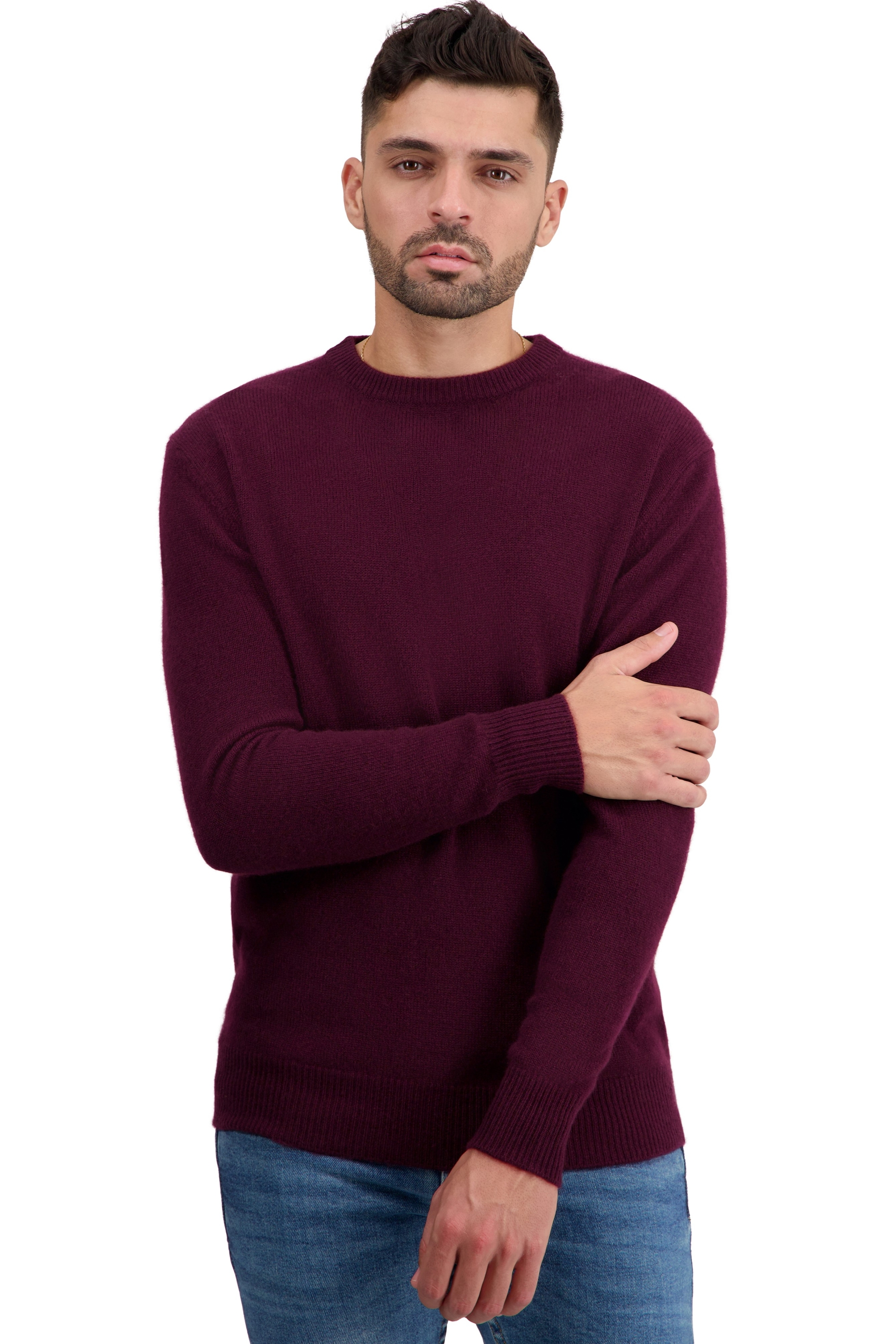 Cachemire pull homme col rond touraine first bordeaux l