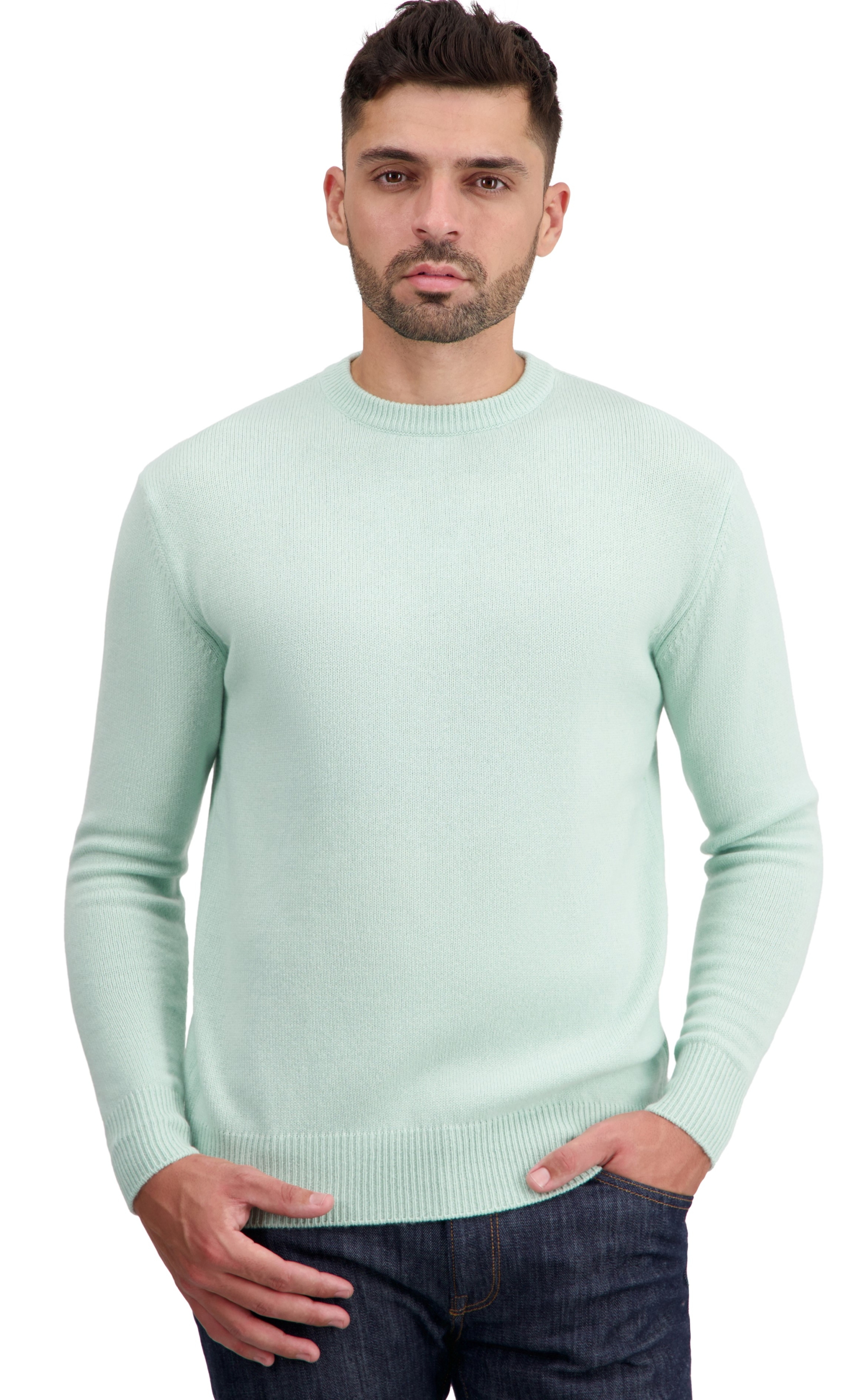 Cachemire pull homme col rond touraine first embrace l