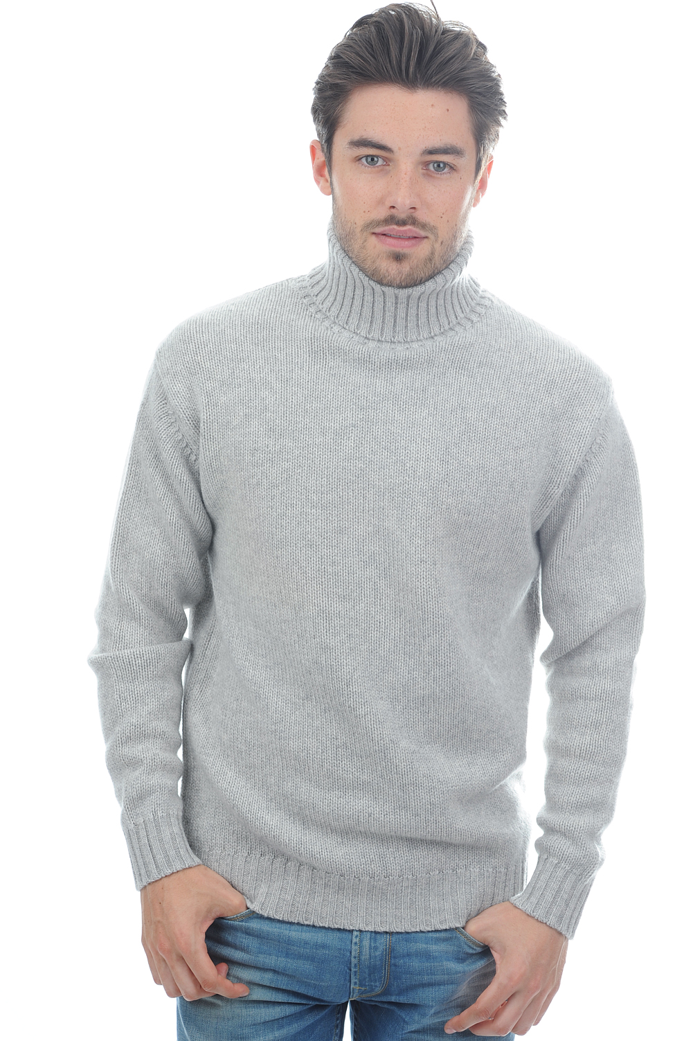 Cachemire pull homme col roule achille flanelle chine s