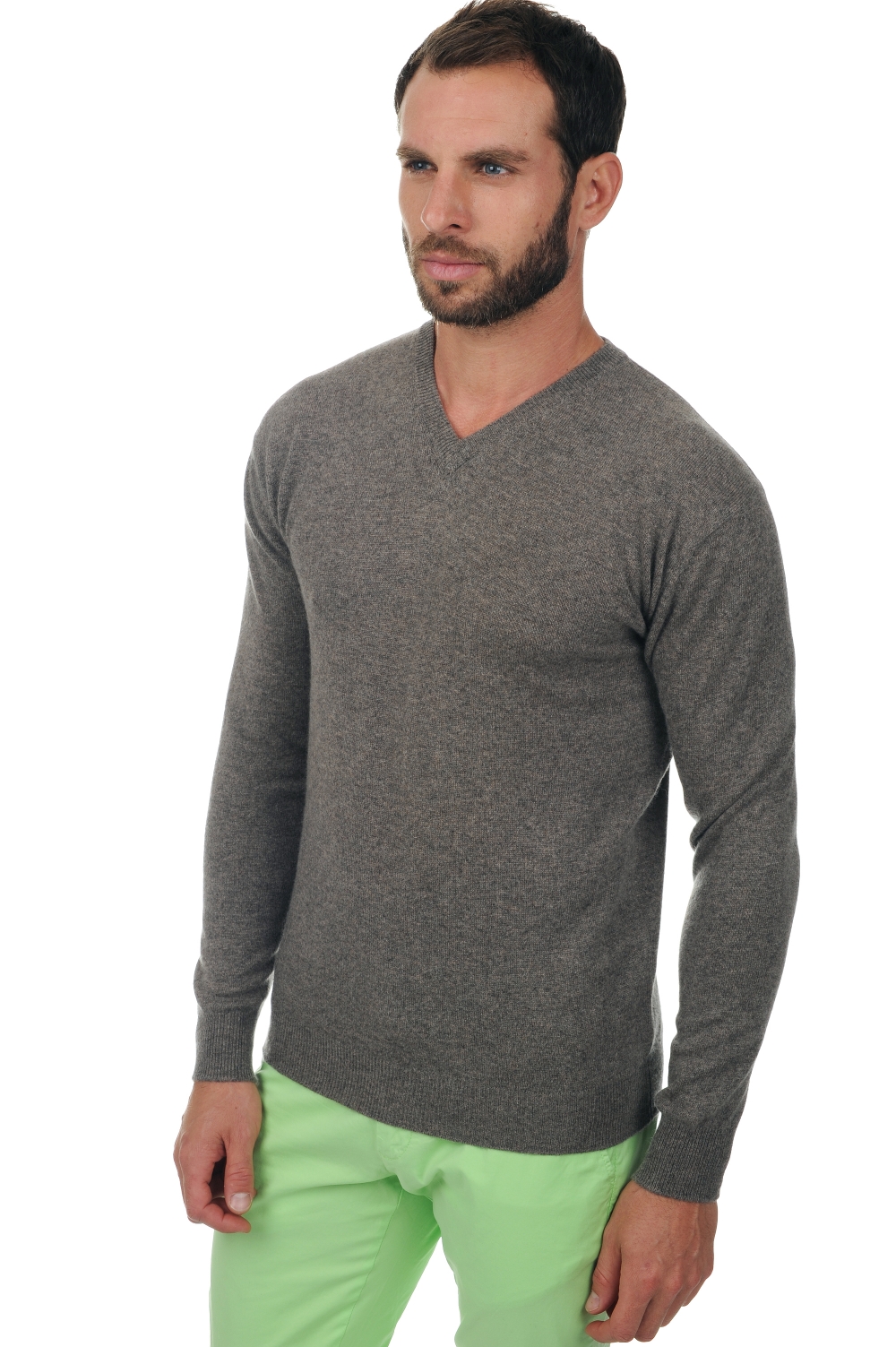 Cachemire pull homme col v maddox marmotte chine xs