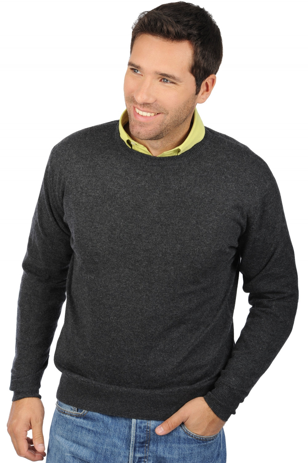 Nestor en cachemire homme - anthracite chiné - Mahogany