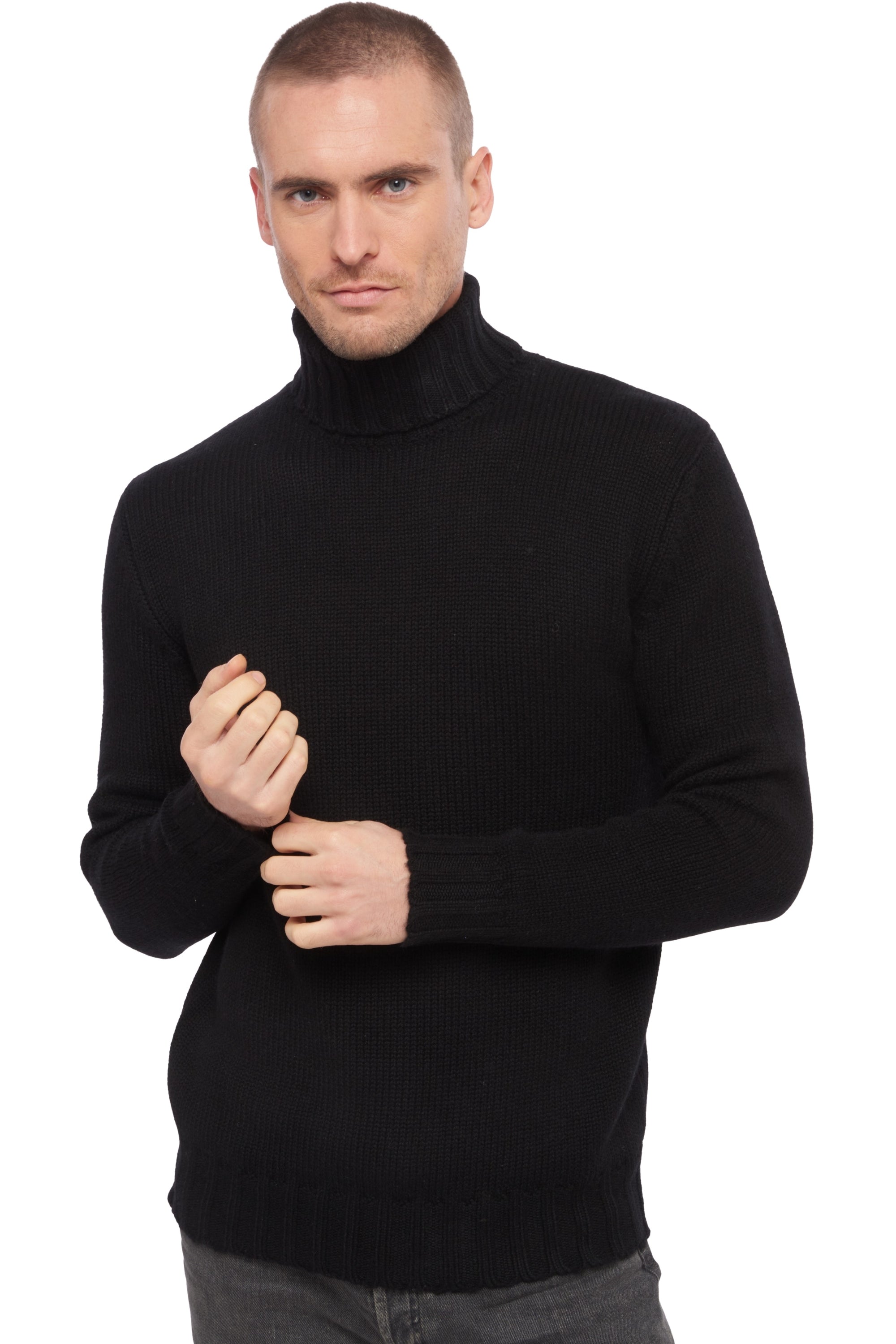 Achille en cachemire homme - noir - Mahogany