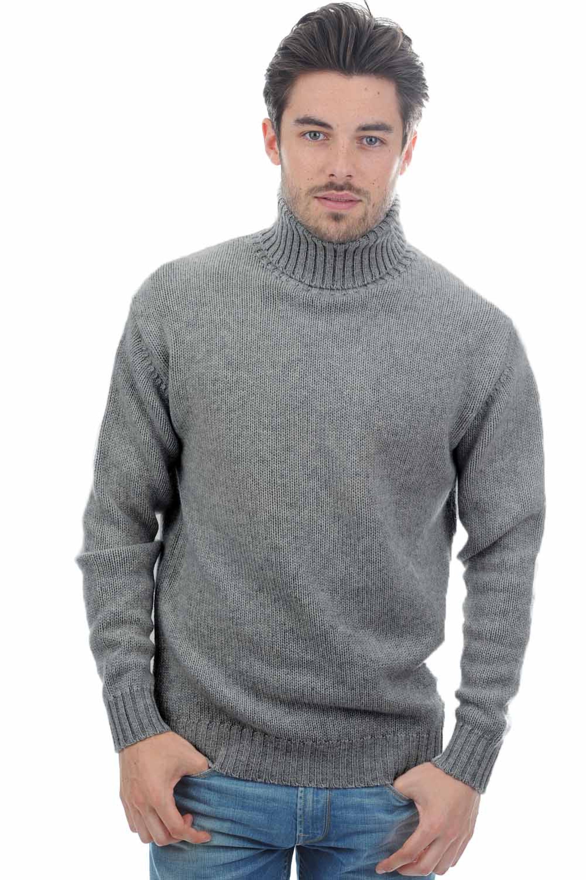 Achille en cachemire homme - gris chiné - Mahogany