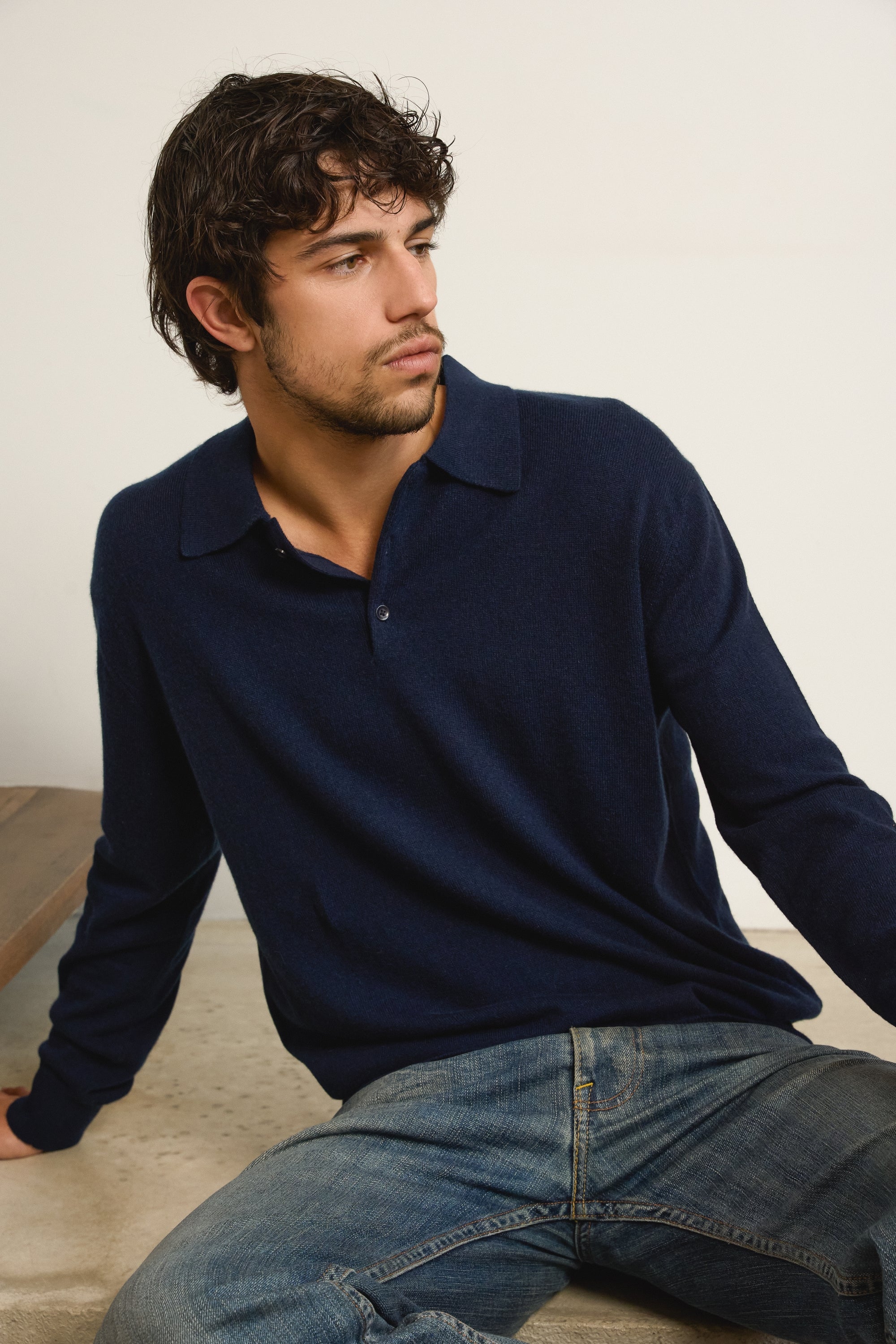 Alexandre en cachemire homme - marine foncé - Mahogany