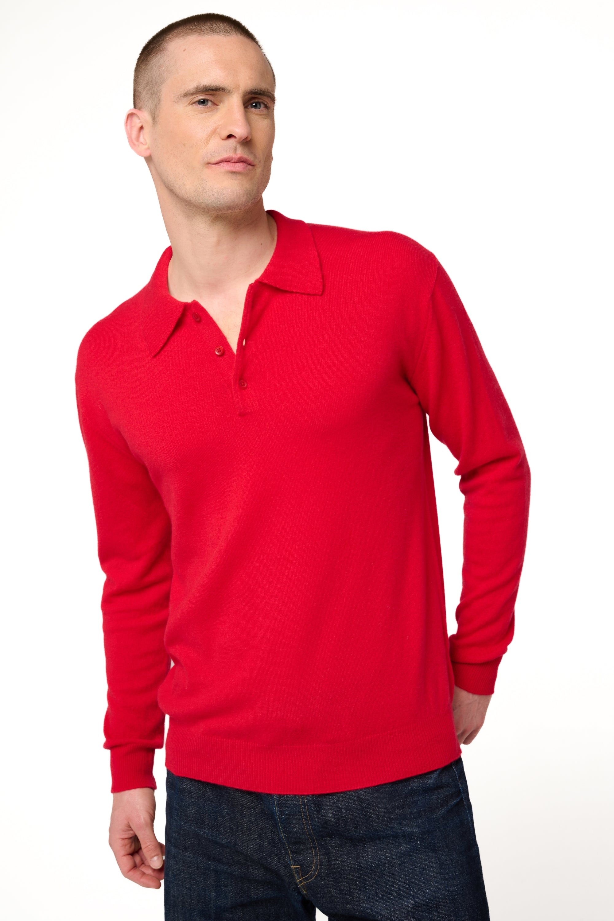 Alexandre en cachemire homme - rouge velours - Mahogany