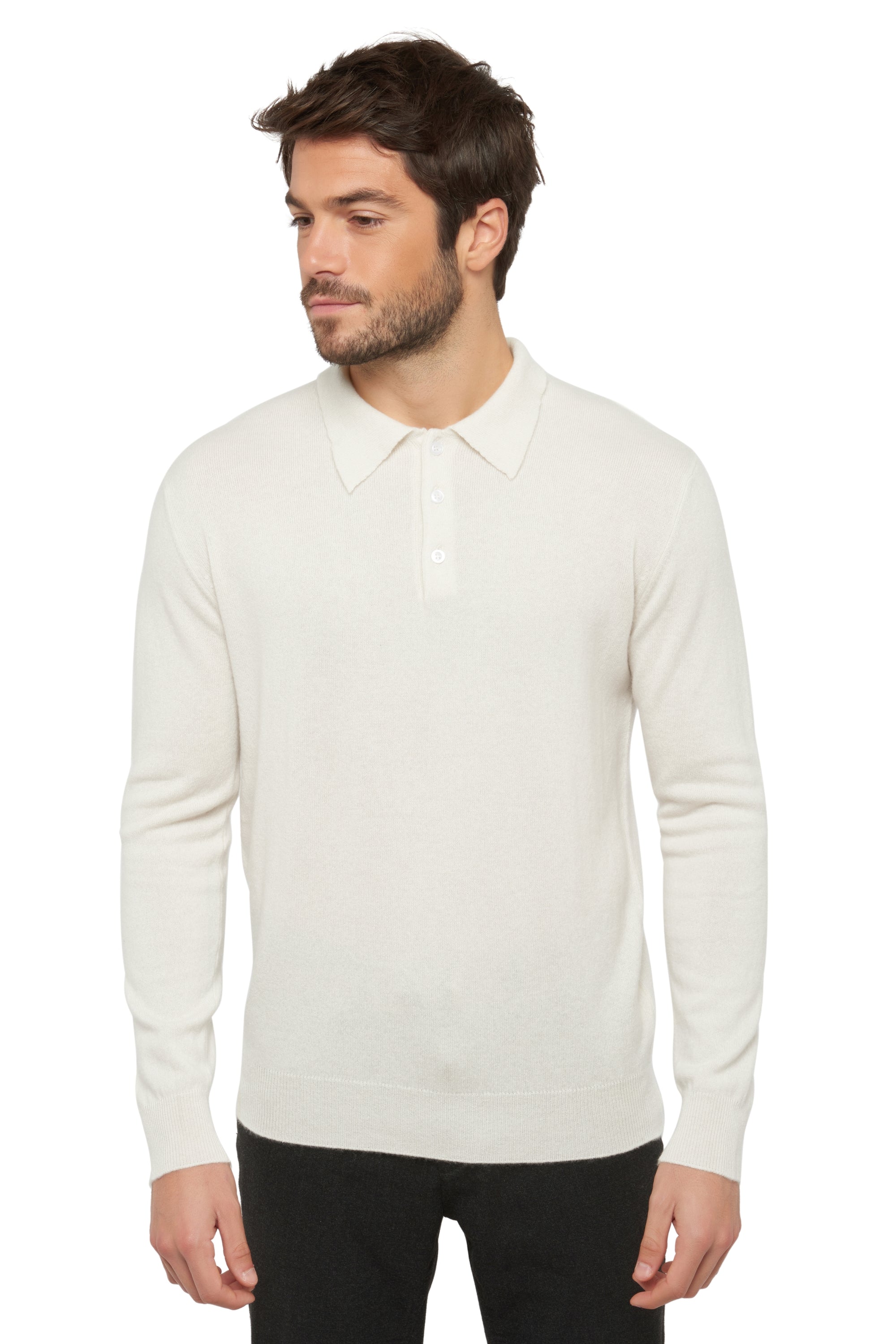 Alexandre en cachemire homme - blanc cassé - Mahogany