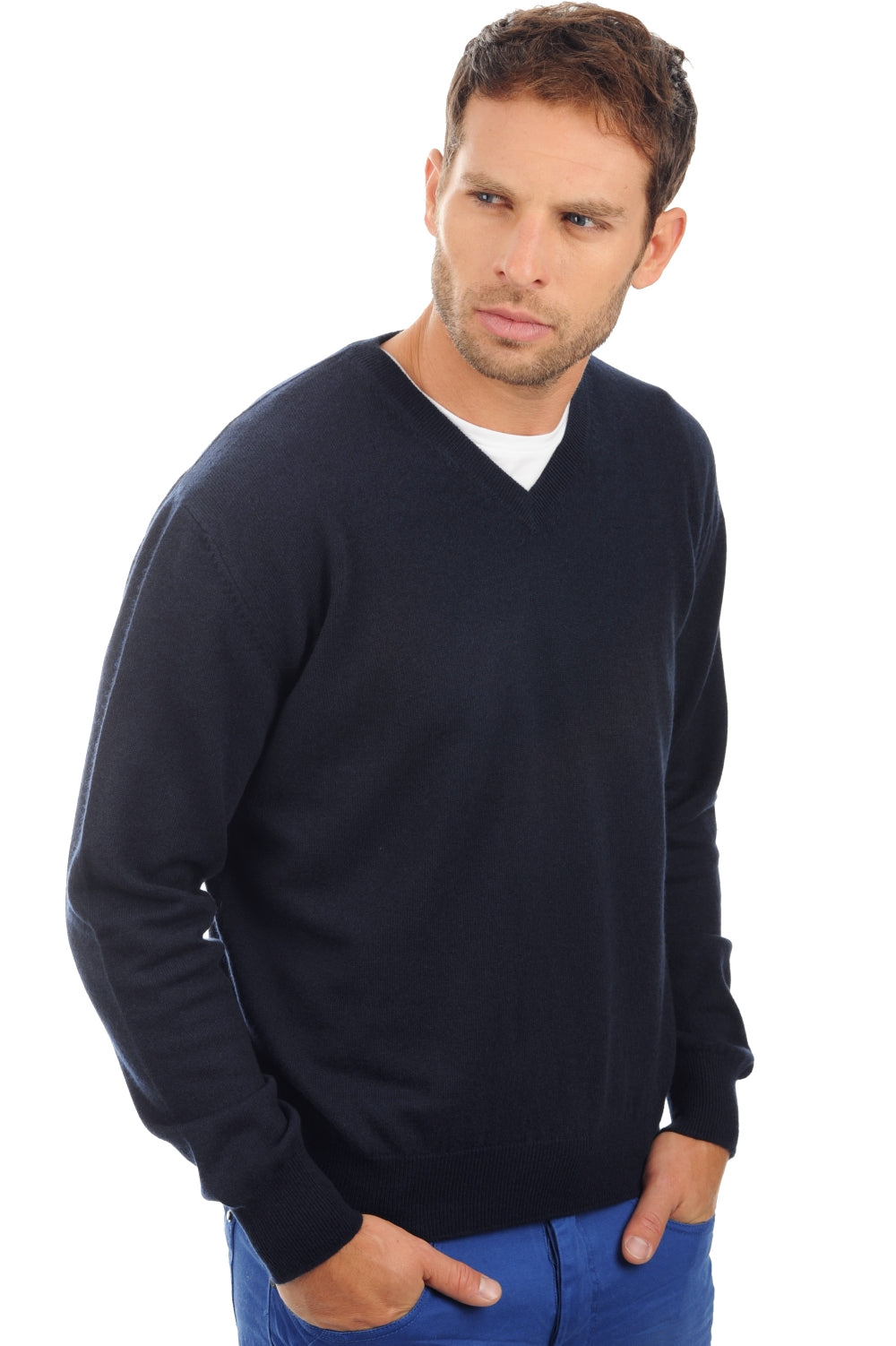 Gaspard en cachemire homme - marine foncé - Mahogany