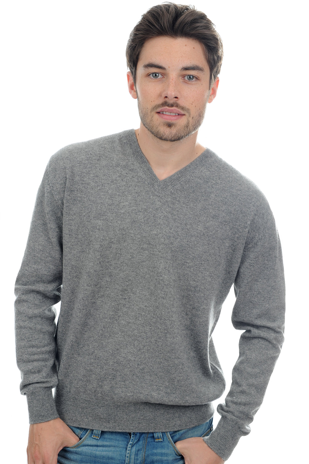 Gaspard en cachemire homme - gris chiné - Mahogany