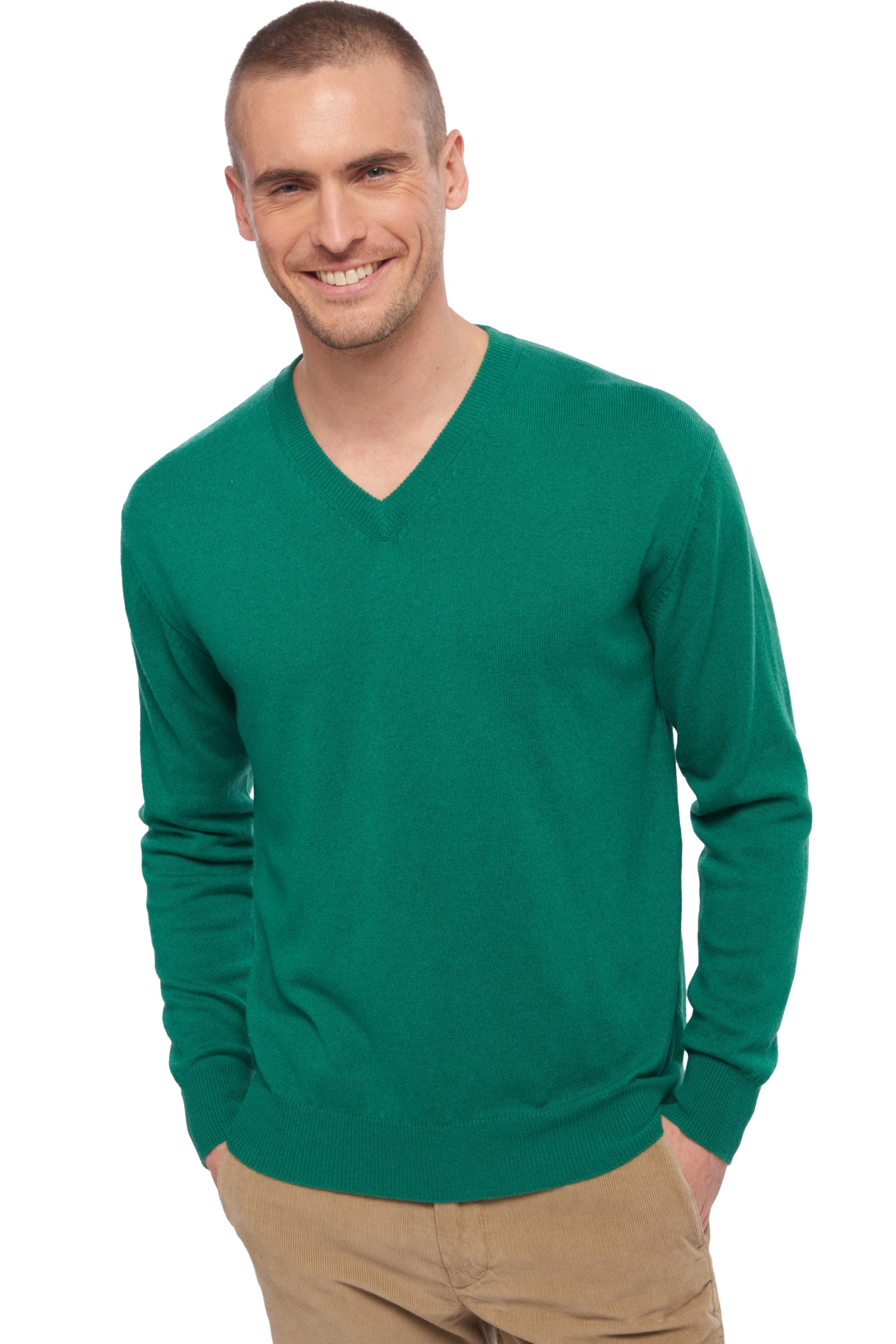 Hippolyte en cachemire homme - vert anglais - Mahogany