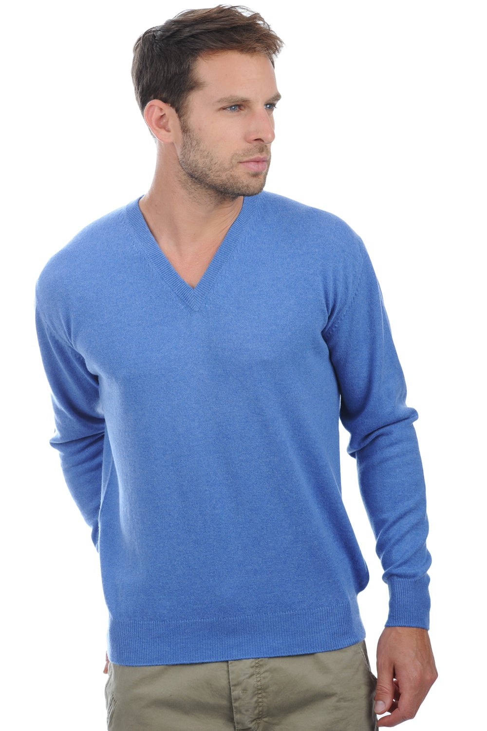Hippolyte en cachemire homme - bleu chiné - Mahogany