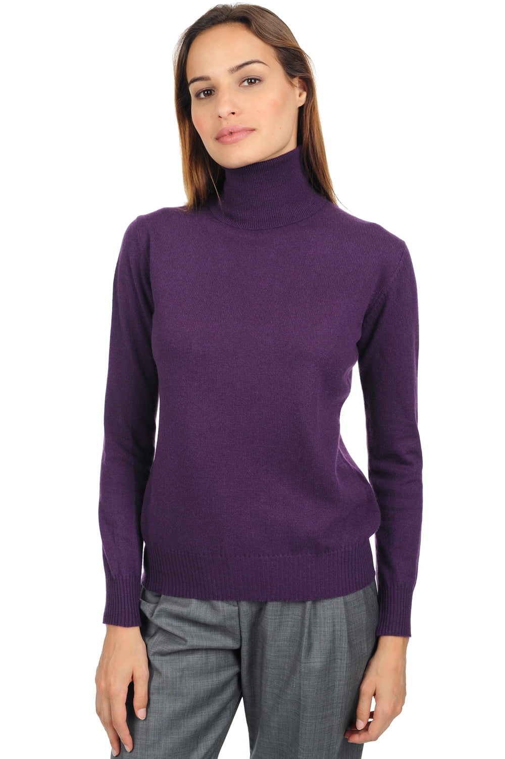 Lili en cachemire femme - prune - Mahogany