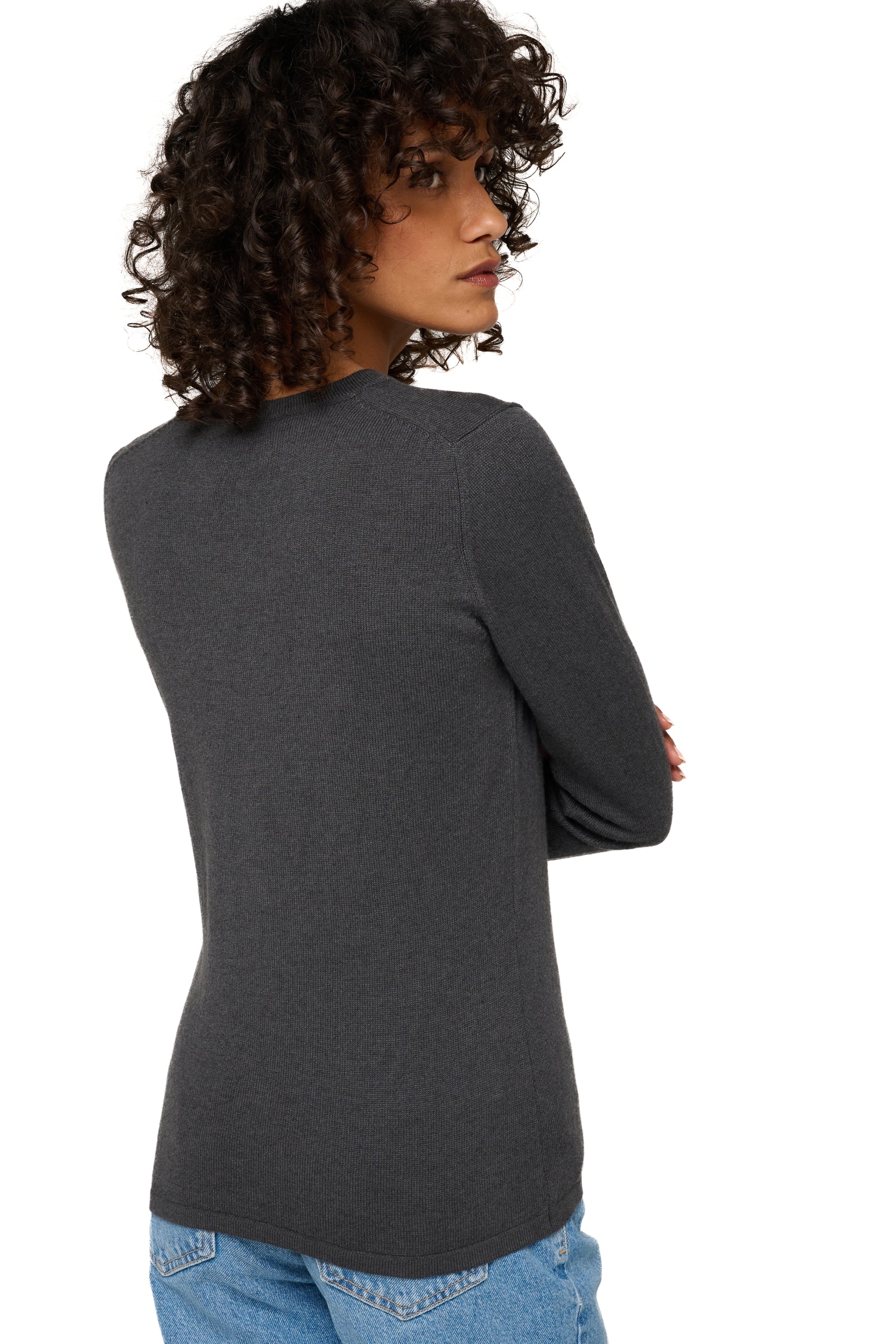 Emma en cachemire femme - Vue 3 - anthracite - Mahogany