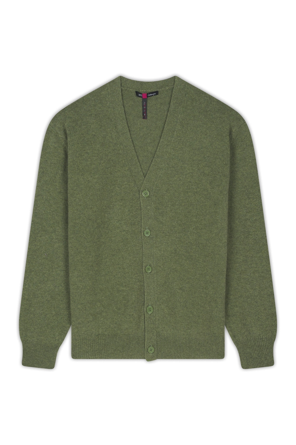 Leon en cachemire homme - vert chiné - Mahogany