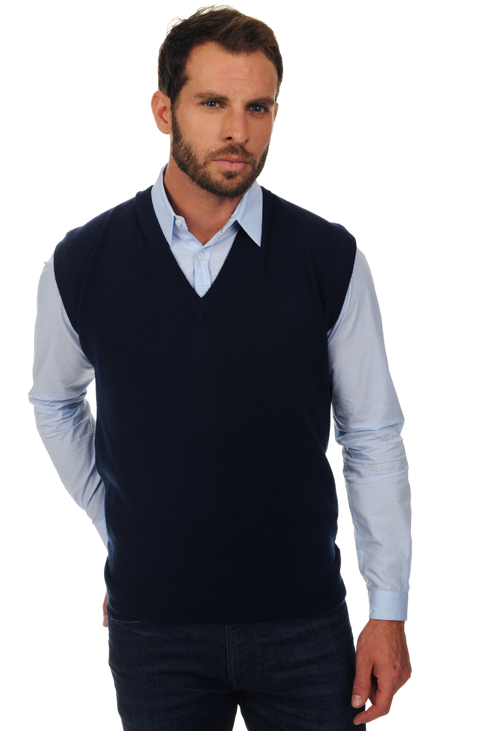 Balthazar en cachemire homme - marine foncé - Mahogany