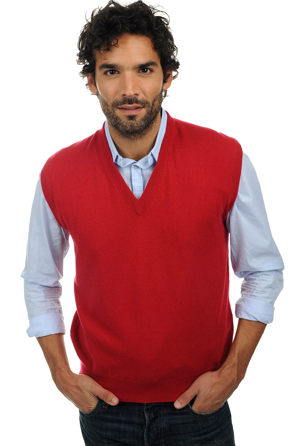 Balthazar en cachemire homme - rouge velours - Mahogany
