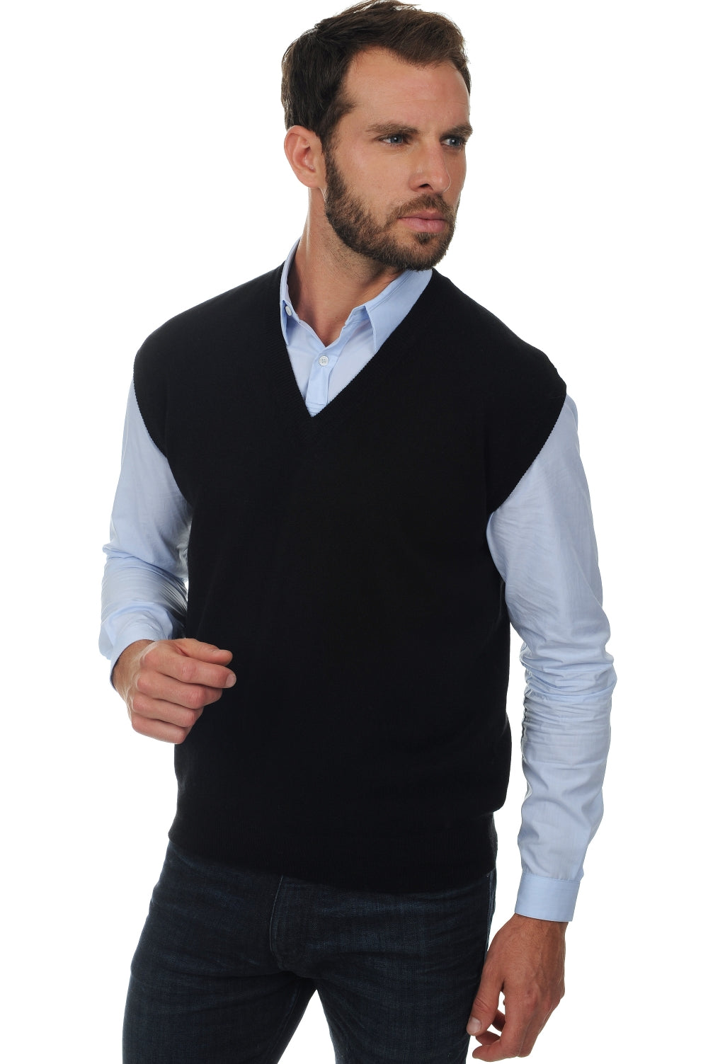 Balthazar en cachemire homme - noir - Mahogany