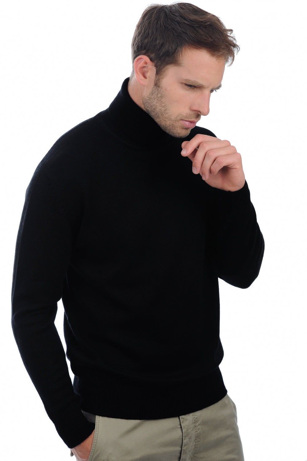 Edgar 4F en cachemire homme - noir - Mahogany
