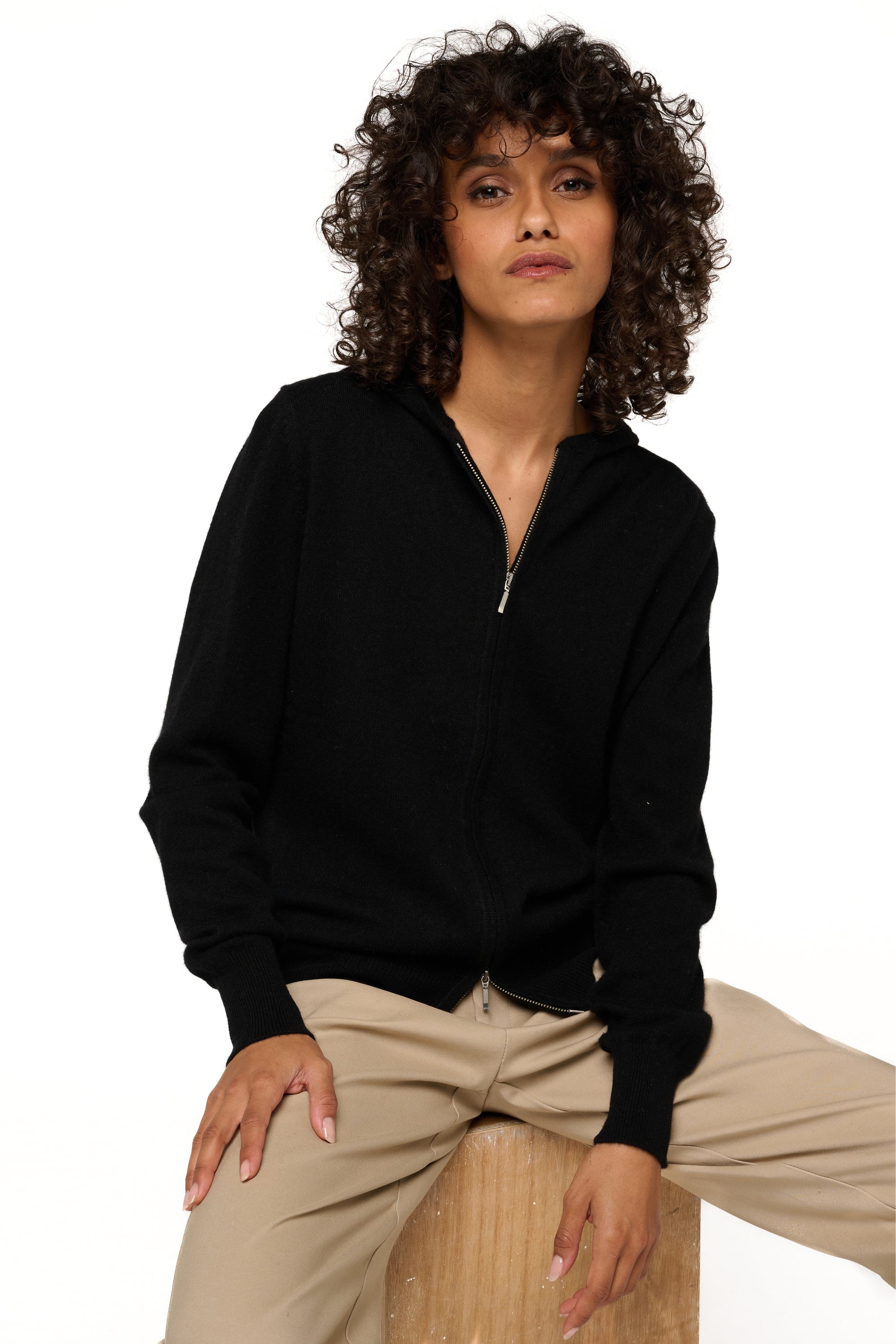 Louanne en cachemire femme - noir - Mahogany